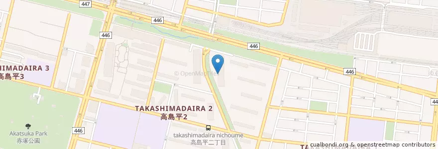 Mapa de ubicacion de 高島平すみれ保育園 en 일본, 도쿄도, 板橋区.