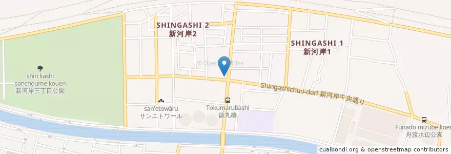 Mapa de ubicacion de 高島平警察署 新河岸交番 en Japan, Tokio, 板橋区.