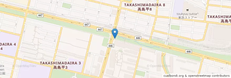 Mapa de ubicacion de 高島平警察署 高島平駅前交番 en Япония, Токио, Итабаси.