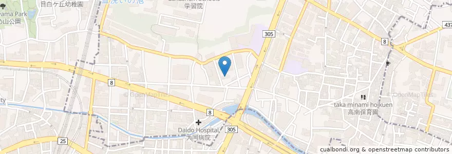 Mapa de ubicacion de 高田児童館 en Japonya, 東京都, 新宿区.