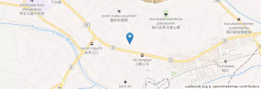 Mapa de ubicacion de 鶴川シオン幼稚園 en Japonya, 東京都, 町田市.
