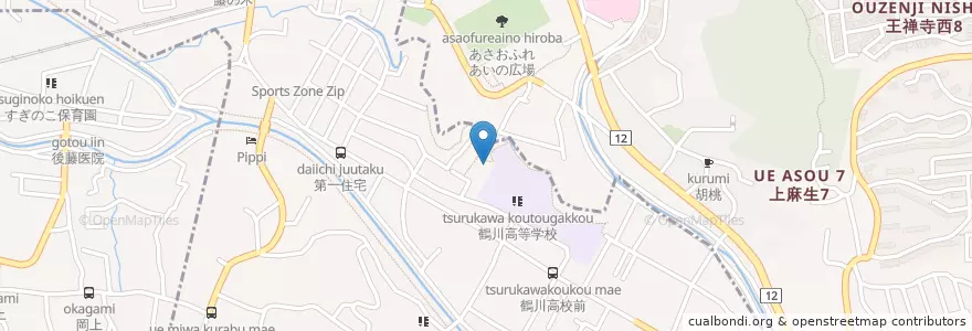 Mapa de ubicacion de フェリシア幼稚園フェリシアこども短期大学附属 en Japan, Tokyo, Machida.