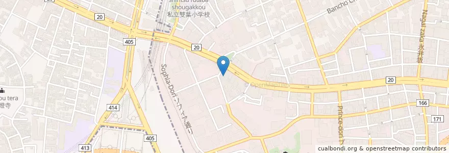 Mapa de ubicacion de 麹町本通郵便局 en Japon, Tokyo.
