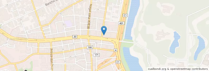 Mapa de ubicacion de 麹町警察署 en Giappone, Tokyo, Chiyoda.