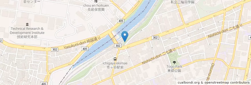 Mapa de ubicacion de 麹町警察署市ヶ谷見付交番 en Japon, Tokyo.