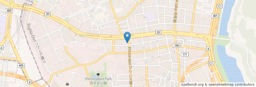 Mapa de ubicacion de 麹町警察署 麹町四丁目交番 en 日本, 东京都/東京都, 千代田區.