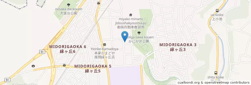 Mapa de ubicacion de あゆみ保育園 en 日本, 神奈川縣, 座間市.