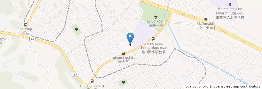 Mapa de ubicacion de こばやし幼稚園 en Japan, Präfektur Kanagawa, 茅ヶ崎市.
