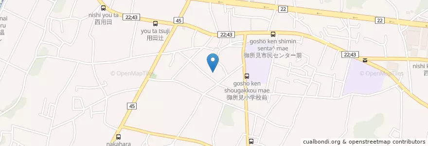 Mapa de ubicacion de ごしょみ幼稚園 en Japan, Präfektur Kanagawa, 藤沢市.