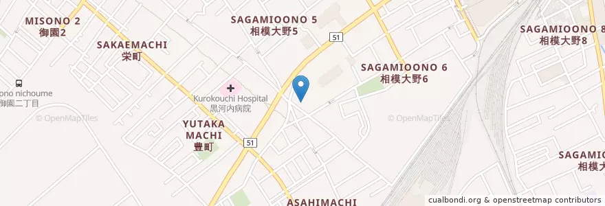 Mapa de ubicacion de さがみ生協病院 en Jepun, 神奈川県, 相模原市, 南区.