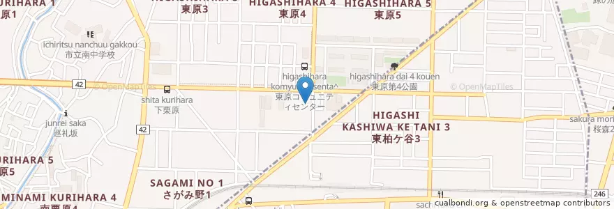 Mapa de ubicacion de さがみ野駅前郵便局 en Japan, 神奈川県, 海老名市.