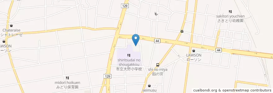 Mapa de ubicacion de さくら幼稚園 en Japan, Präfektur Kanagawa, 平塚市.