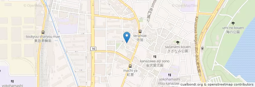 Mapa de ubicacion de さざなみ幼稚園 en Japonya, 神奈川県, 横浜市, 金沢区.
