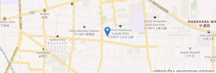 Mapa de ubicacion de すみのえ幼稚園 en Japan, 神奈川県, 川崎市, 中原区.
