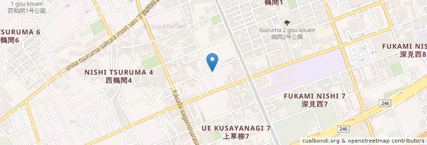 Mapa de ubicacion de つるま幼稚園 en 日本, 神奈川県, 大和市.