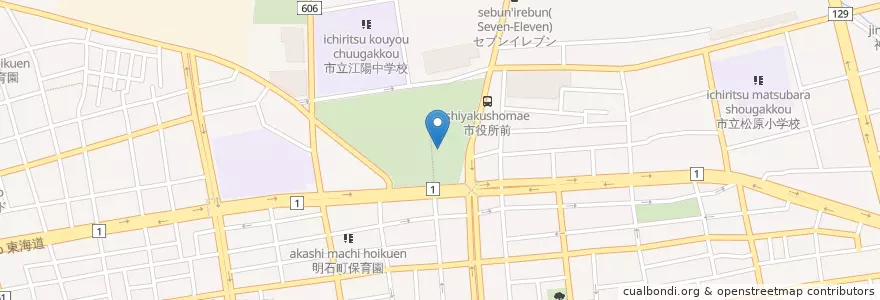 Mapa de ubicacion de つるみね幼稚園 en 일본, 가나가와현, 平塚市.