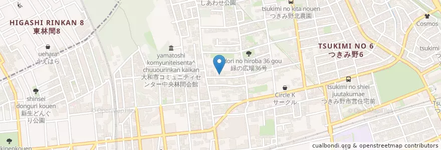 Mapa de ubicacion de でんえん幼稚園 en Japan, 神奈川県, 大和市.