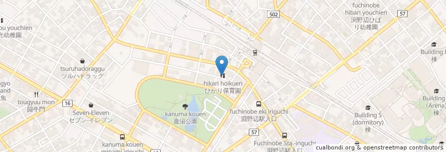Mapa de ubicacion de ひかり保育園 en ژاپن, 神奈川県, 相模原市, 中央区.