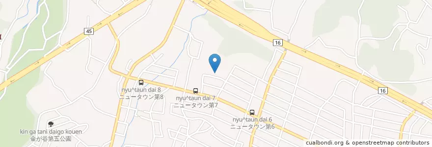 Mapa de ubicacion de ひまわり愛児園 en Jepun, 神奈川県, 横浜市, 旭区.