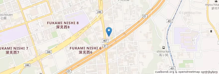 Mapa de ubicacion de ふかみ幼稚園 en Japan, Präfektur Kanagawa, 大和市.