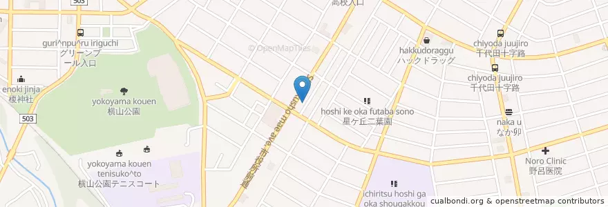 Mapa de ubicacion de ふじ乳児保育園 en Japonya, 神奈川県, 相模原市, 中央区.