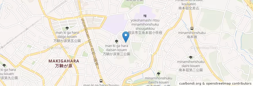 Mapa de ubicacion de まきが原幼稚園 en ژاپن, 神奈川県, 横浜市, 旭区.