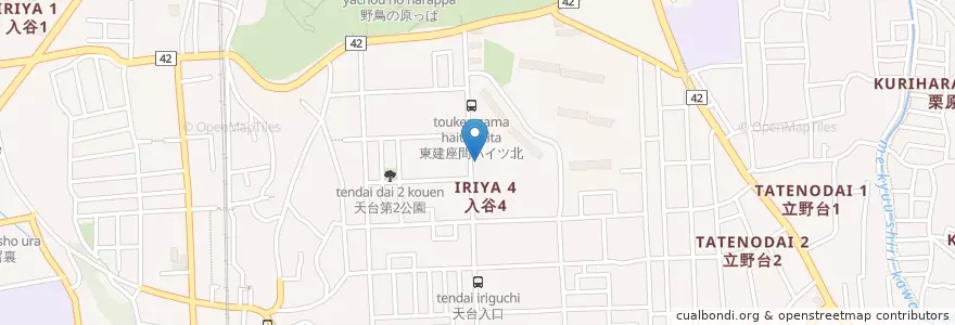 Mapa de ubicacion de やなせ第二幼稚園 en 日本, 神奈川県, 座間市.