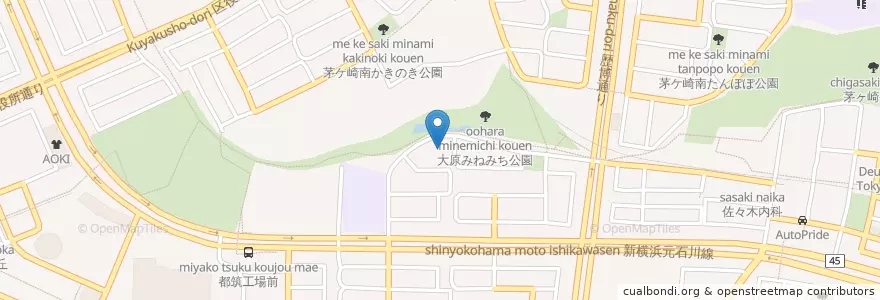 Mapa de ubicacion de エクレス幼稚園 en Japan, Präfektur Kanagawa, Yokohama, 都筑区.