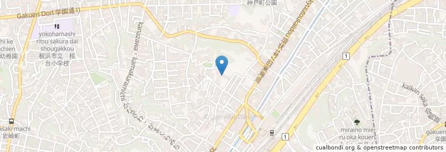 Mapa de ubicacion de セント・メリー幼稚園 en Giappone, Prefettura Di Kanagawa, 横浜市, 保土ヶ谷区.