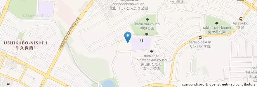 Mapa de ubicacion de ナーサリーつづき en 日本, 神奈川縣, 横滨市, 都筑区.