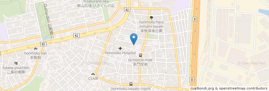 Mapa de ubicacion de ルンビニ幼稚園 en ژاپن, 神奈川県, 横浜市, 中区.