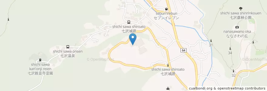 Mapa de ubicacion de 七沢リハビリテーション病院脳血管センター en Jepun, 神奈川県, 厚木市.