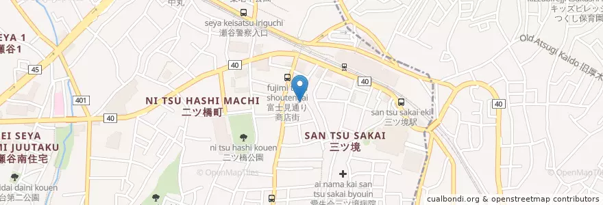 Mapa de ubicacion de 三ツ境幼稚園 en Japão, 神奈川県, 横浜市.