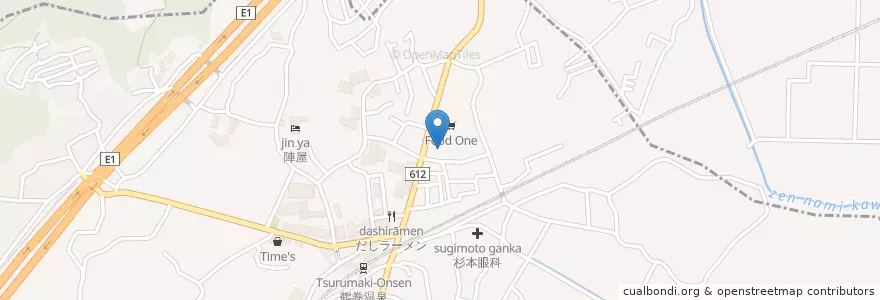 Mapa de ubicacion de 三喜会鶴巻温泉病院 en 日本, 神奈川県.