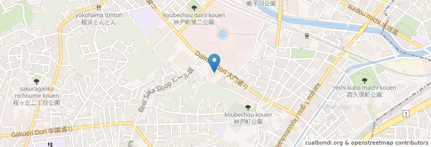 Mapa de ubicacion de 三恵幼稚園 en ژاپن, 神奈川県, 横浜市, 保土ヶ谷区.