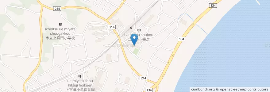 Mapa de ubicacion de 三浦市図書館南下浦分館 en 日本, 神奈川県, 三浦市.