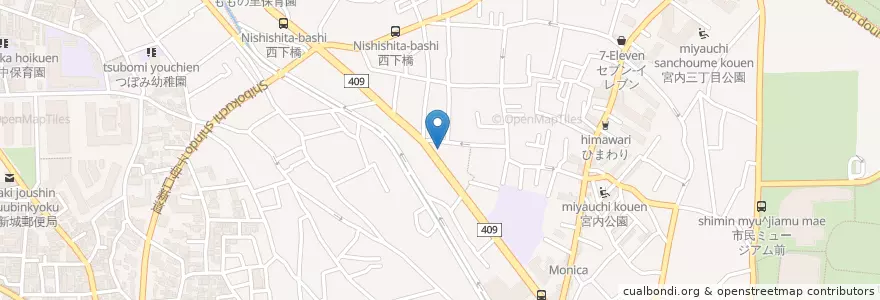 Mapa de ubicacion de 中原警察署宮内交番 en Japan, Präfektur Kanagawa, 川崎市, 中原区.