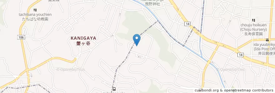 Mapa de ubicacion de 中原養護学校(肢体不自由)(知的障害) en Japón, Prefectura De Kanagawa, Kawasaki, 中原区.