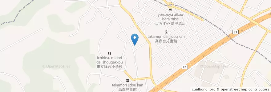 Mapa de ubicacion de 中央マドカ幼稚園 en Japon, Préfecture De Kanagawa, 伊勢原市.