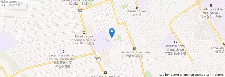 Mapa de ubicacion de 中央幼稚園 en Japan, Präfektur Kanagawa, 相模原市, 中央区.