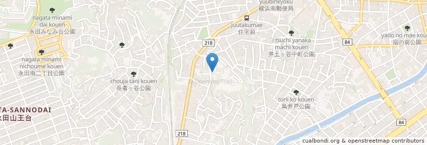 Mapa de ubicacion de 井土ケ谷幼稚園 en Japonya, 神奈川県, 横浜市, 南区.