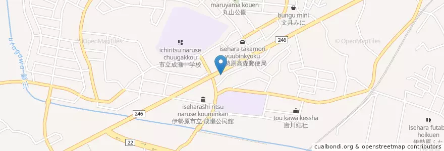Mapa de ubicacion de 伊勢原警察署成瀬交番 en Япония, Канагава, Исэхара.
