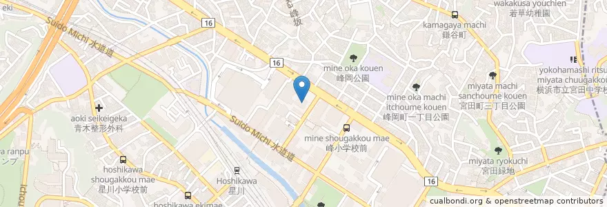 Mapa de ubicacion de 保土ヶ谷警察署 en Jepun, 神奈川県, 横浜市, 保土ヶ谷区.