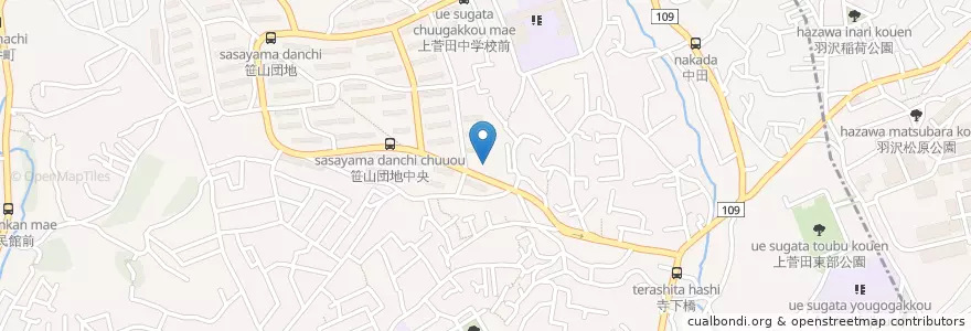 Mapa de ubicacion de 保土ヶ谷警察署上菅田交番 en Giappone, Prefettura Di Kanagawa, 横浜市.