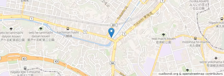 Mapa de ubicacion de 保土ヶ谷警察署保土ヶ谷橋交番 en 일본, 가나가와현, 요코하마시, 保土ヶ谷区.