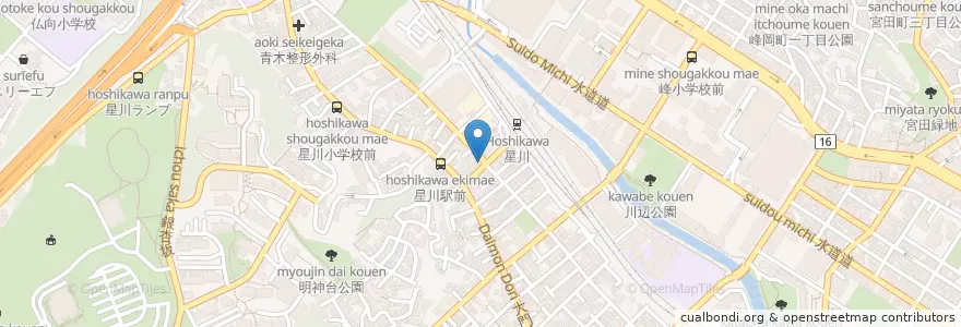 Mapa de ubicacion de 保土ヶ谷警察署星川交番 en Japón, Prefectura De Kanagawa, Yokohama, 保土ヶ谷区.
