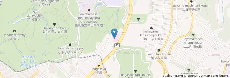 Mapa de ubicacion de 元気会横浜病院 en اليابان, كاناغاوا, 横浜市, 緑区.