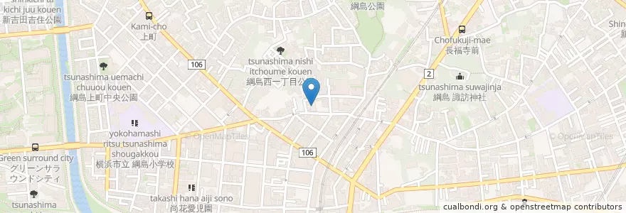 Mapa de ubicacion de 冨士見幼稚園 en 日本, 神奈川県, 横浜市, 港北区.