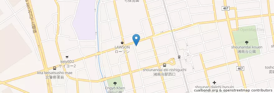 Mapa de ubicacion de 北消防署 en Jepun, 神奈川県, 藤沢市.