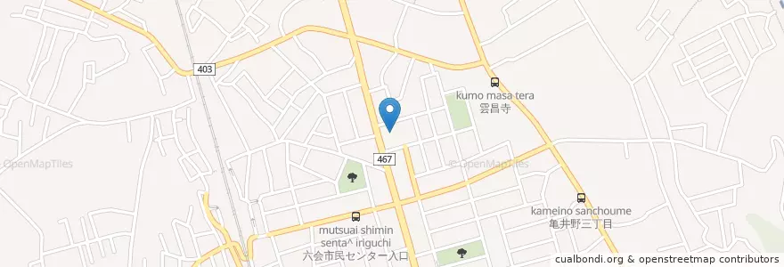 Mapa de ubicacion de 北消防署六会出張所 en 日本, 神奈川県, 藤沢市.
